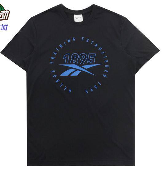 Reebok men's classic fitness training casual sports cotton short sleeve T-shirt