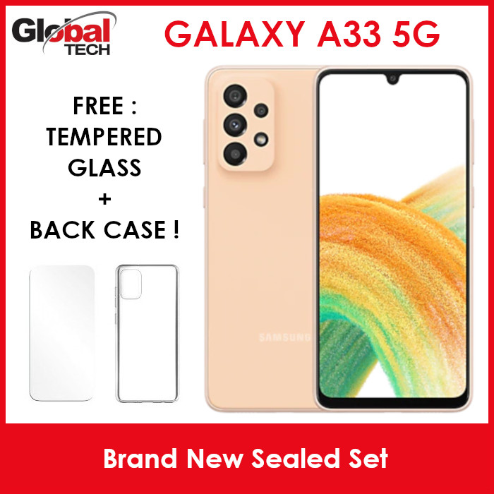 Samsung Galaxy A33 5G 128GB (FREE : TEMPERED GLASS + BACK CASE)