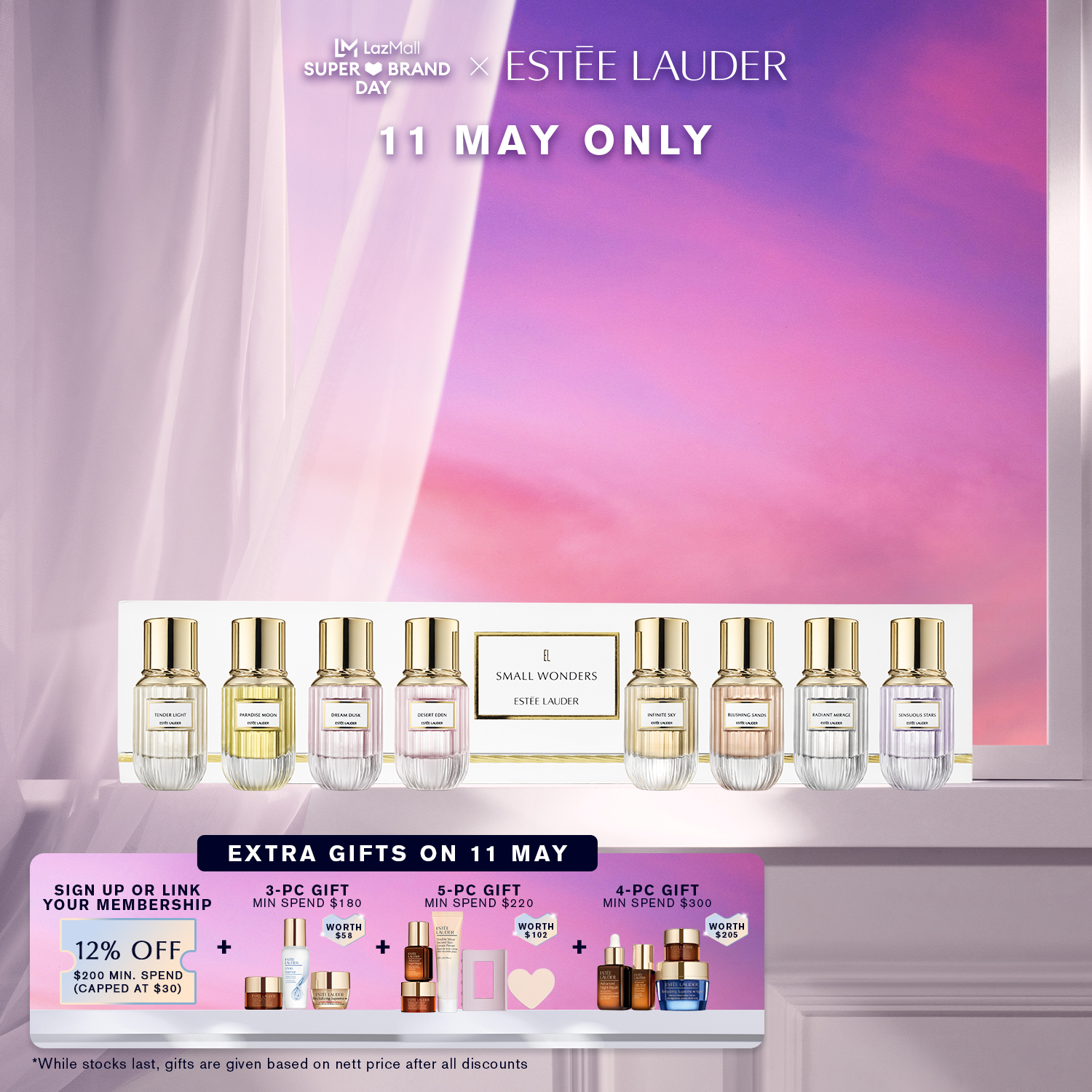 [Limited Edition] Estee Lauder - 8-pc Fragrance Set •Small Wonders Set - Deluxe Mini